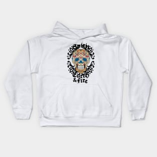 Skull of Earth Fire Kids Hoodie